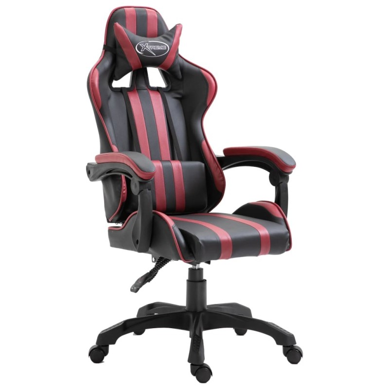Chaise de jeu Rouge bordeaux Similicuir 