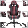 Chaise de jeu Rouge bordeaux Similicuir 