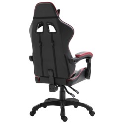 Chaise de jeu Rouge bordeaux Similicuir 