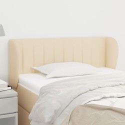 Tête de lit avec oreilles Crème 83x23x78/88 cm Tissu 