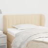 Tête de lit avec oreilles Crème 83x23x78/88 cm Tissu 