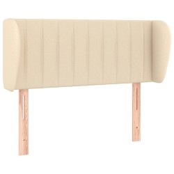 Tête de lit avec oreilles Crème 83x23x78/88 cm Tissu 