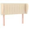Tête de lit avec oreilles Crème 83x23x78/88 cm Tissu 