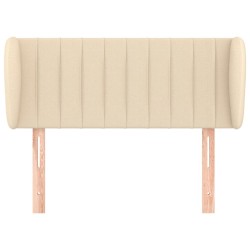Tête de lit avec oreilles Crème 83x23x78/88 cm Tissu 