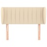 Tête de lit avec oreilles Crème 83x23x78/88 cm Tissu 