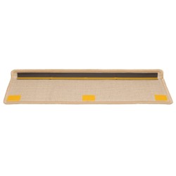 Tapis d'escalier 10 pcs 65x21x4 cm Marron 