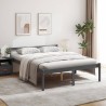 Lit pour personne âgée sans matelas 150x200 cm bois pin massif 