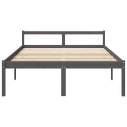 Lit pour personne âgée sans matelas 150x200 cm bois pin massif 