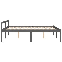 Lit pour personne âgée sans matelas 150x200 cm bois pin massif 