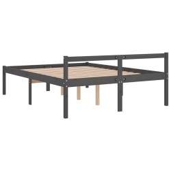 Lit pour personne âgée sans matelas 150x200 cm bois pin massif 