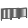 Cache-radiateur Gris 210x21x85 cm Bois massif de pin 
