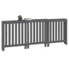 Cache-radiateur Gris 210x21x85 cm Bois massif de pin 