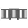 Cache-radiateur Gris 210x21x85 cm Bois massif de pin 
