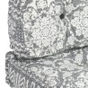 Coussin de canapé palette Gris clair Tissu Patchwork  