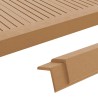 Cornière de terrasse 5 pcs WPC 170 cm Couleur teck 