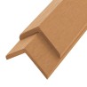 Cornière de terrasse 5 pcs WPC 170 cm Couleur teck 