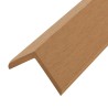 Cornière de terrasse 5 pcs WPC 170 cm Couleur teck 