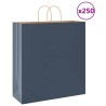 Sacs en papier 250 pcs avec poignées bleu 45x17x48 cm 