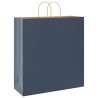 Sacs en papier 250 pcs avec poignées bleu 45x17x48 cm 
