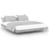 Cadre de lit sans matelas gris béton 120x200 cm 