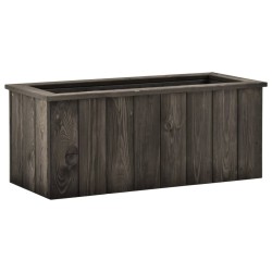 Lit surélevé Gris foncé 74x32x30 cm Bois de pin massif 