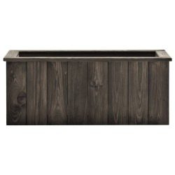 Lit surélevé Gris foncé 74x32x30 cm Bois de pin massif 