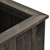 Lit surélevé Gris foncé 74x32x30 cm Bois de pin massif 