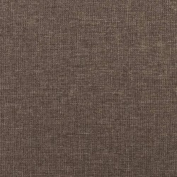 Chaise de relaxation avec tabouret Taupe Tissu 