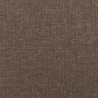 Chaise de relaxation avec tabouret Taupe Tissu 