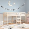 Lit mezzanine d'enfants sans matelas avec échelle 90x190 cm 