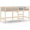 Lit mezzanine d'enfants sans matelas avec échelle 90x190 cm 