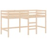 Lit mezzanine d'enfants sans matelas avec échelle 90x190 cm 