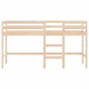 Lit mezzanine d'enfants sans matelas avec échelle 90x190 cm 