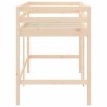 Lit mezzanine d'enfants sans matelas avec échelle 90x190 cm 