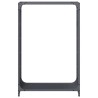 Portant de bois chauffage anthracite 60x28x90 cm 