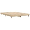 Cadre de lit sans matelas chêne sonoma 150x200 cm 