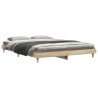 Cadre de lit sans matelas chêne sonoma 150x200 cm 