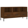 Meuble TV chêne marron 102x36x50 cm bois d'ingénierie 