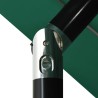 Parasol de jardin à 3 niveaux avec mât en aluminium vert 3,5 m 