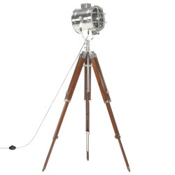 Lampadaire à trépied bois de manguier massif 165 cm        