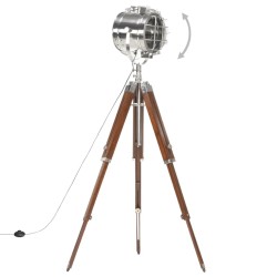 Lampadaire à trépied bois de manguier massif 165 cm        