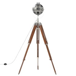 Lampadaire à trépied bois de manguier massif 165 cm        
