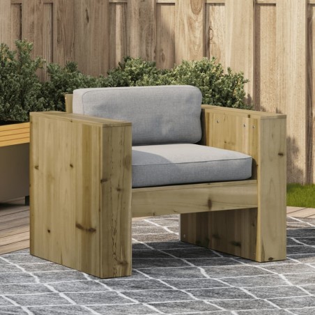 Canapé de jardin 79x60x62 cm bois de pin imprégné 