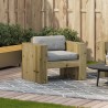 Canapé de jardin 79x60x62 cm bois de pin imprégné 