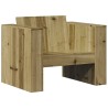 Canapé de jardin 79x60x62 cm bois de pin imprégné 