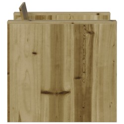 Canapé de jardin 79x60x62 cm bois de pin imprégné 