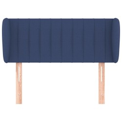 Tête de lit avec oreilles Bleu 83x23x78/88 cm Tissu 