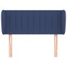 Tête de lit avec oreilles Bleu 83x23x78/88 cm Tissu 