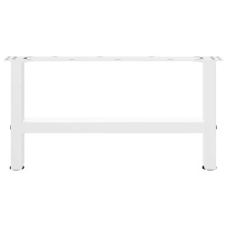 Pieds de table basse Blanc 2 pièces 60 x (30-31) cm Acier 