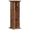 Support pour plantes vieux bois 33x33x100 cm bois d'ingénierie 
